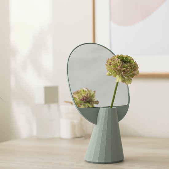 Mirror & vase