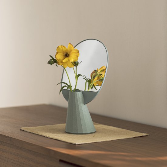Mirror & vase