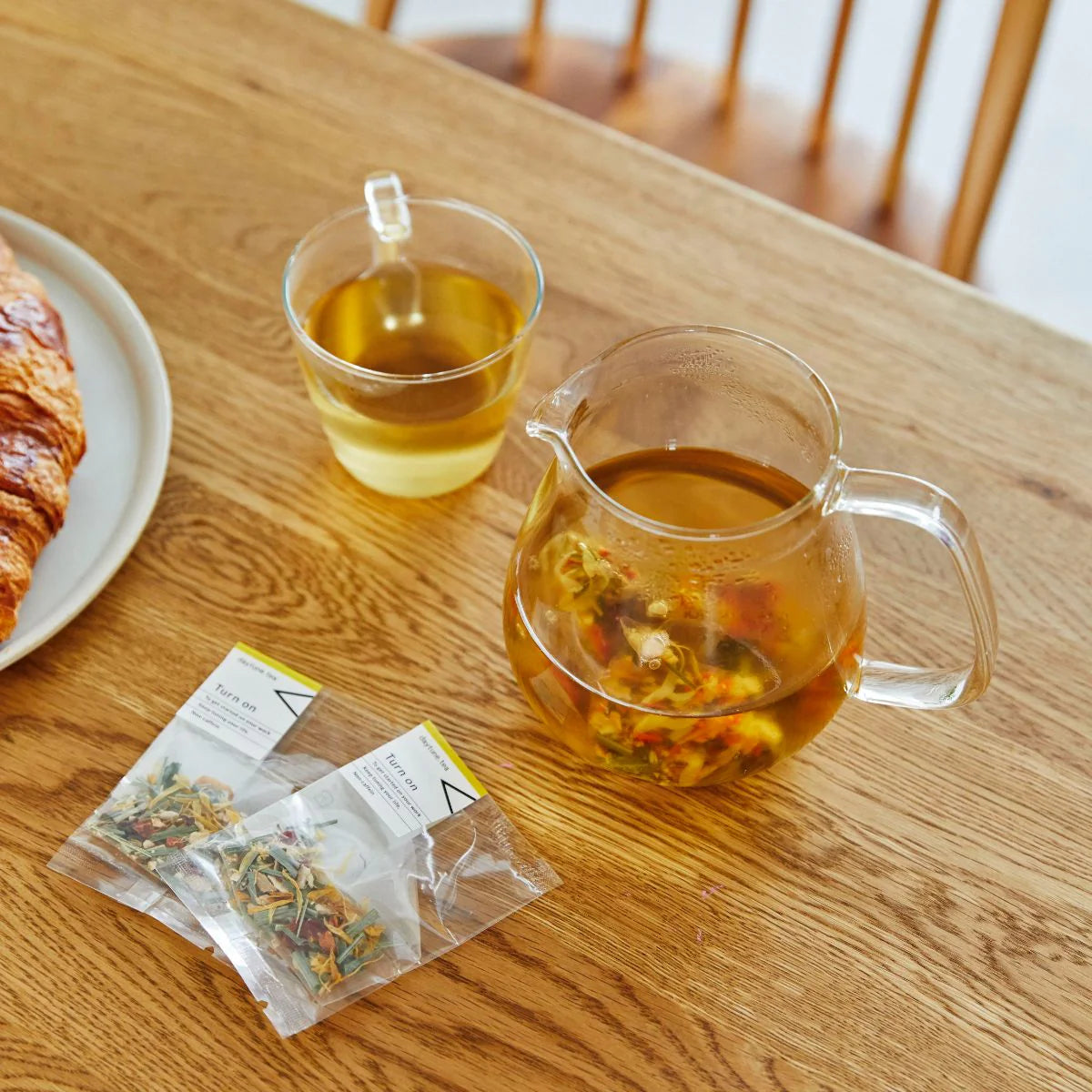 < Turn on はじめるためのブレンドハーブティー