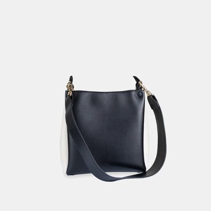 Mini Two-Tone Tote Corn Leather