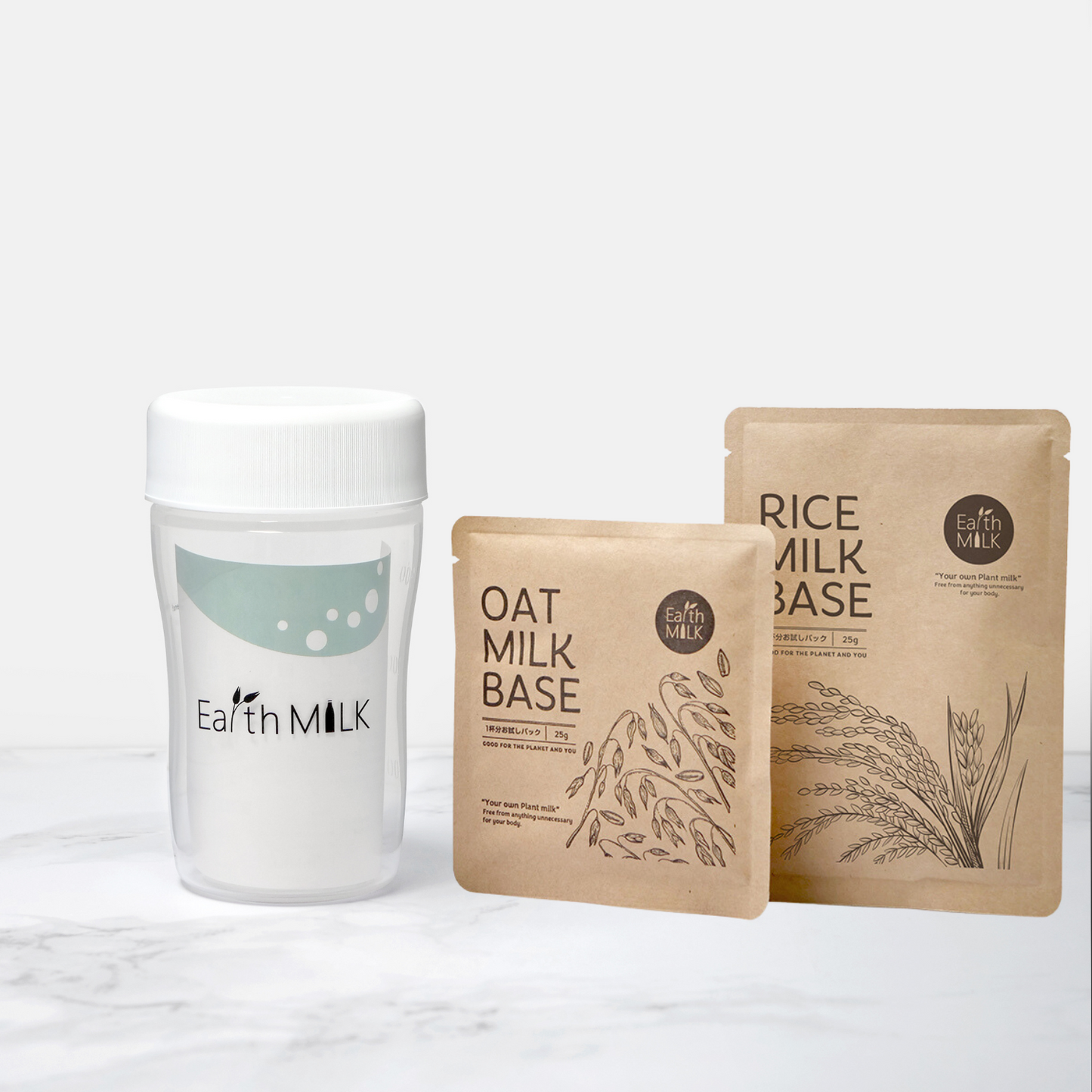 OAT / RICE MILK BASE 個包装 2袋＋プラスチックシェイカー