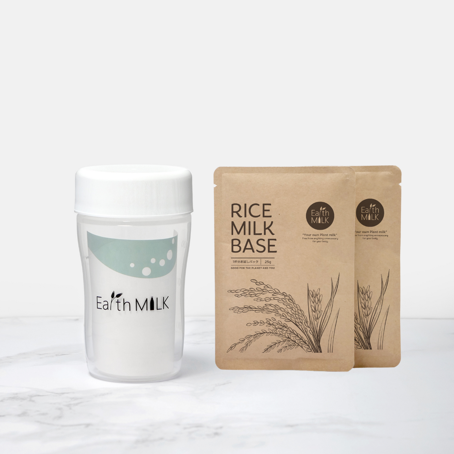 OAT / RICE MILK BASE 個包装 2袋＋プラスチックシェイカー