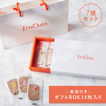 FruOats オートミール×おからのグルテンフリークッキー7種セット 14枚入り