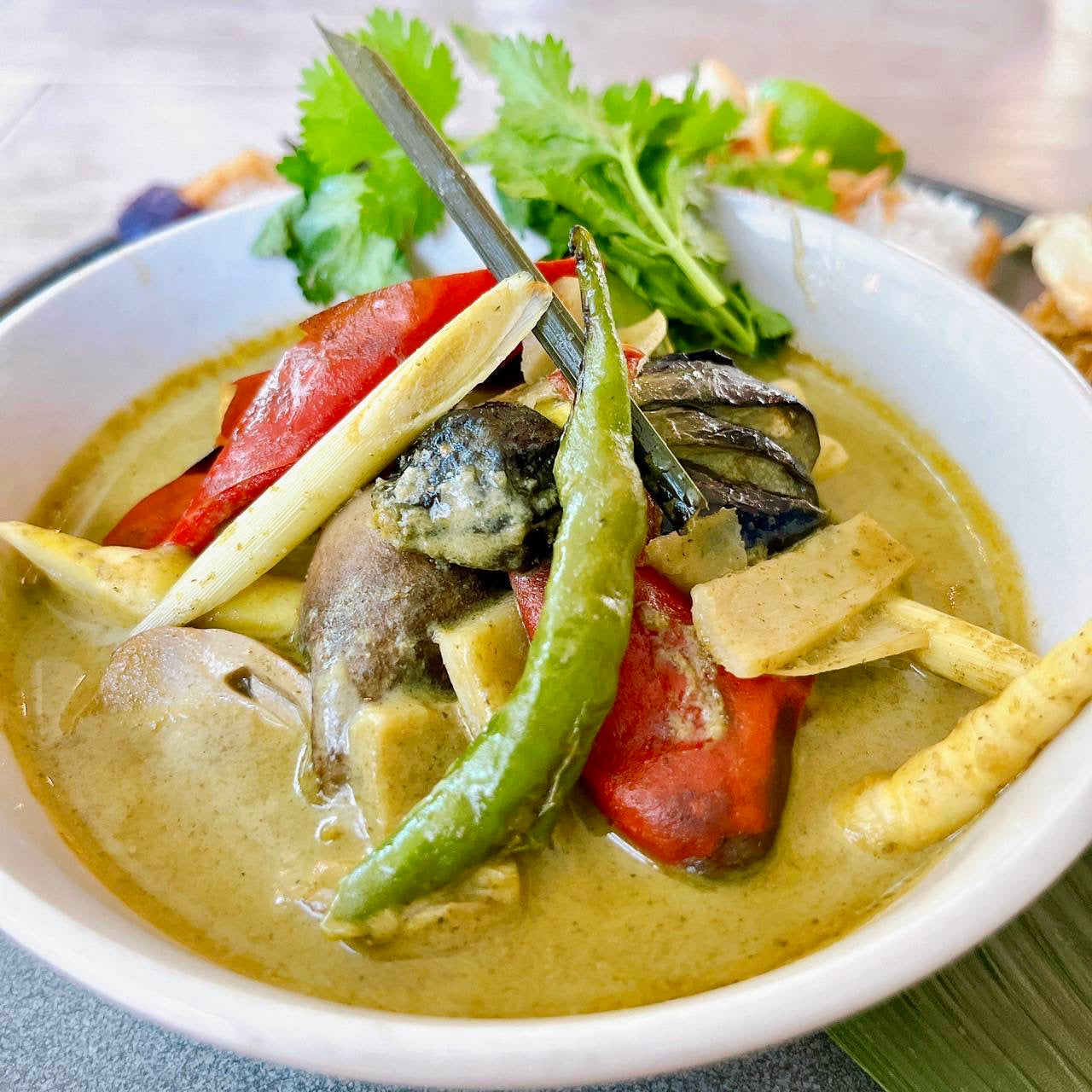 ヴィーガングリーンカレー