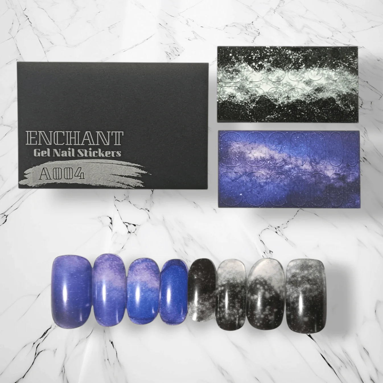 半硬化ジェルネイルシール Gel Nail Stickers　Night Sky