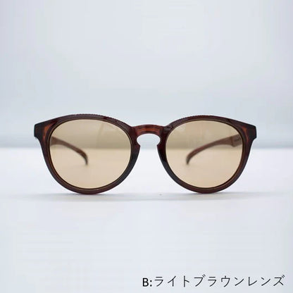 サステナブルなサングラス　ライトブラウンレンズ