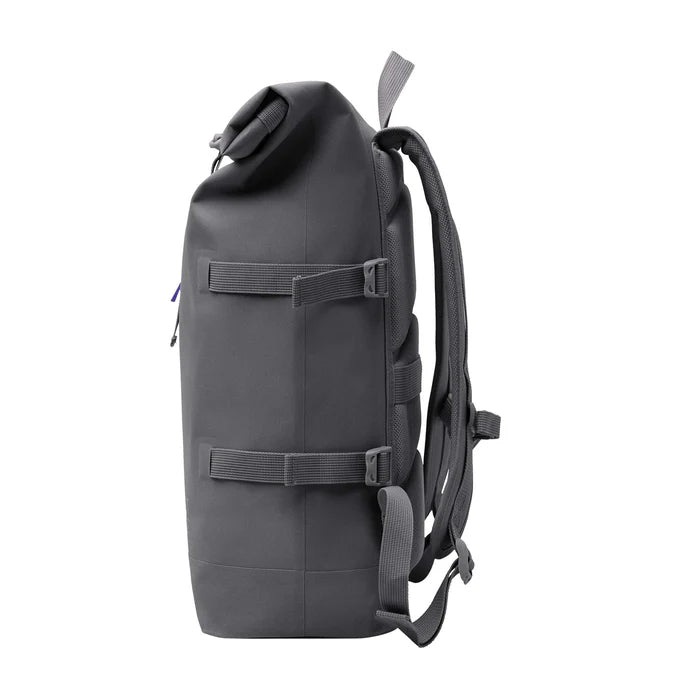 ARCHIVE BAGS Rolltop Day Backpack バックパック Roll Pack Backpack in Charcoal Black, 100% Recycled Poly