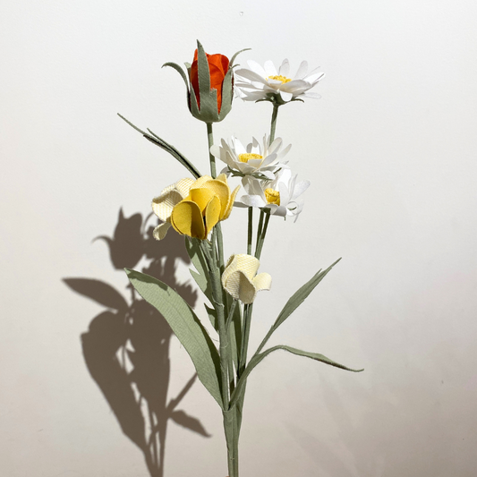 サステナブルフラワー｜yellow&white Bouquet