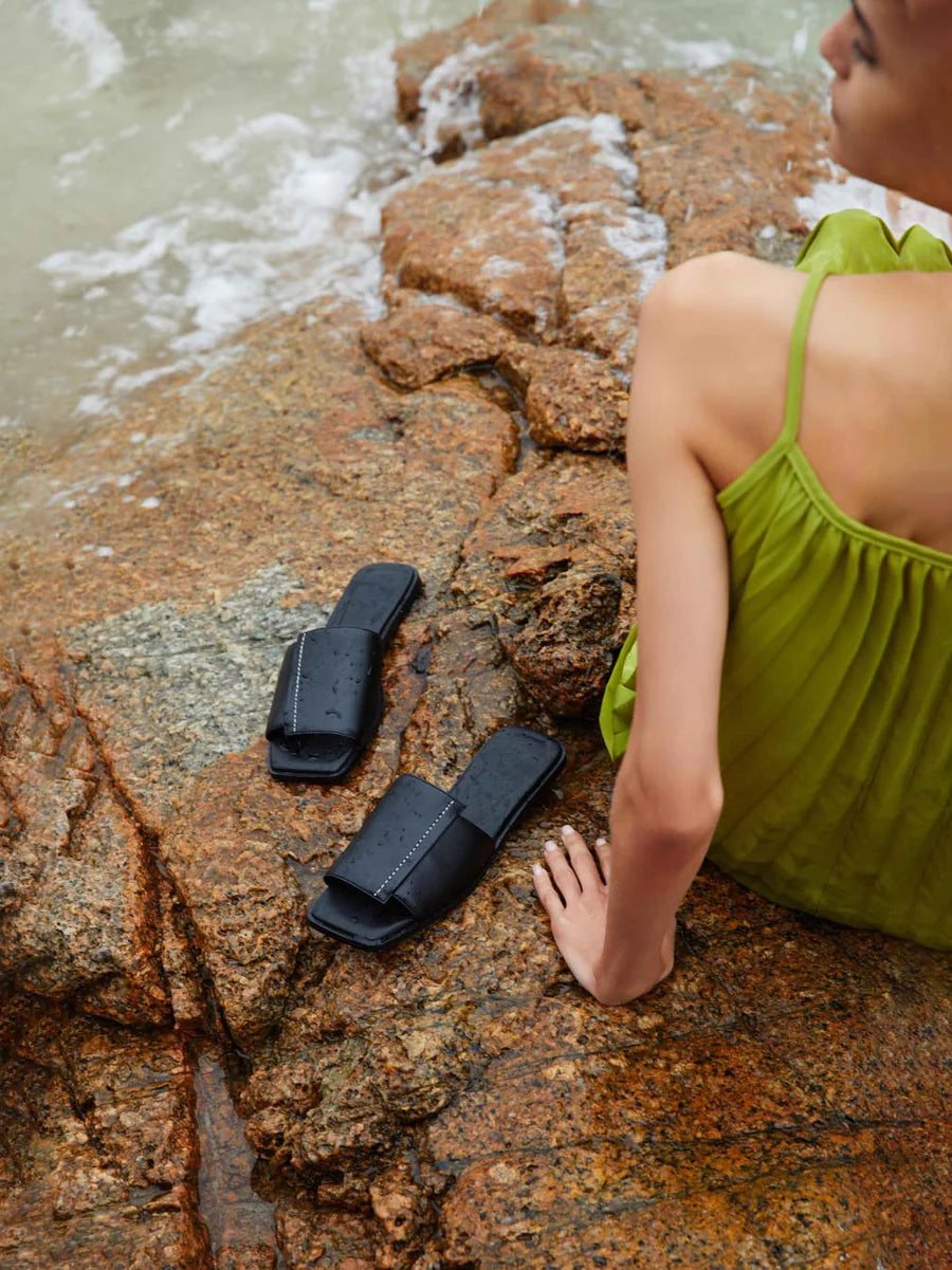 Peddle Corn Leather Sandal