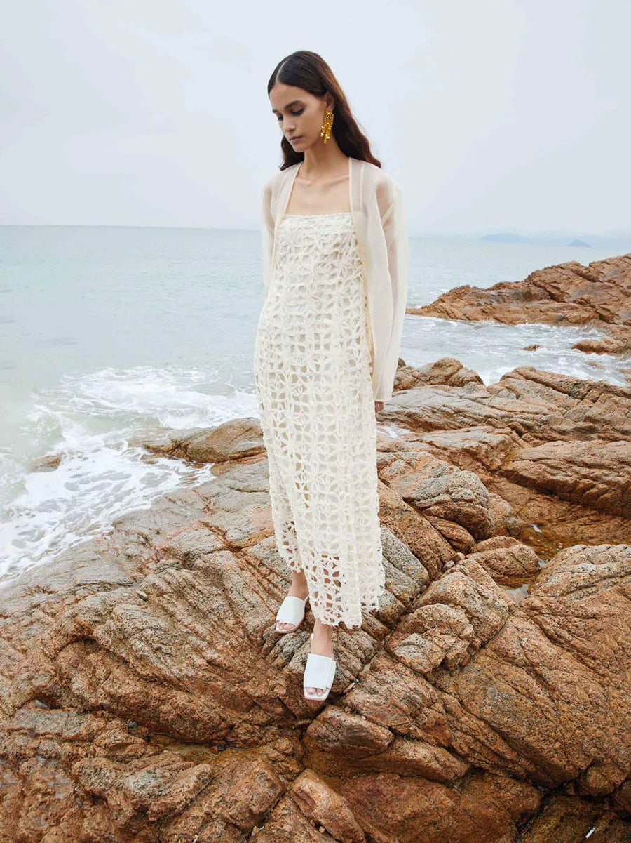 Peddle Corn Leather Sandal
