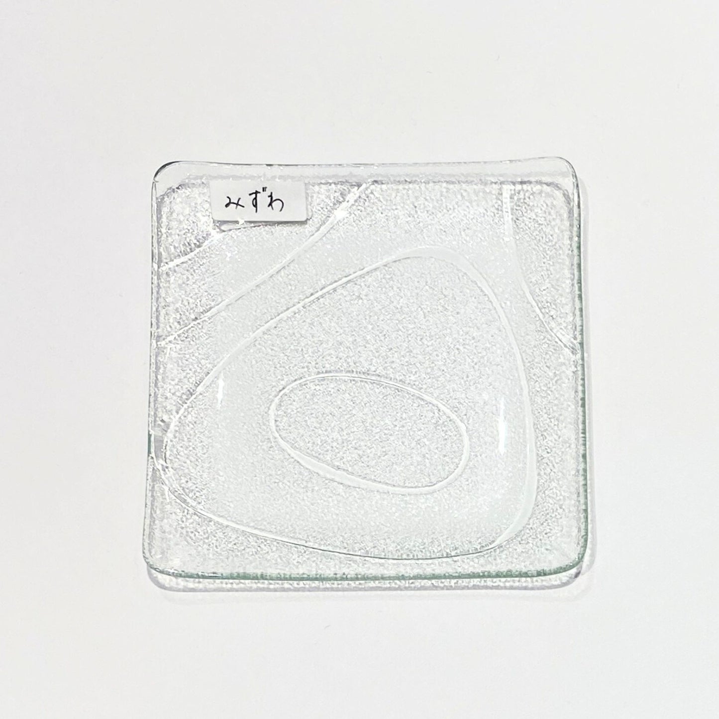 昭和の型板ガラスの小皿