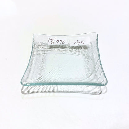 昭和の型板ガラスの豆皿