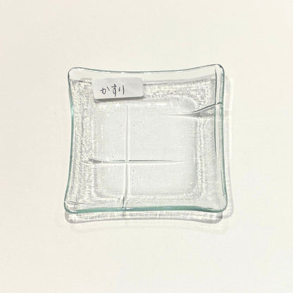 昭和の型板ガラスの豆皿