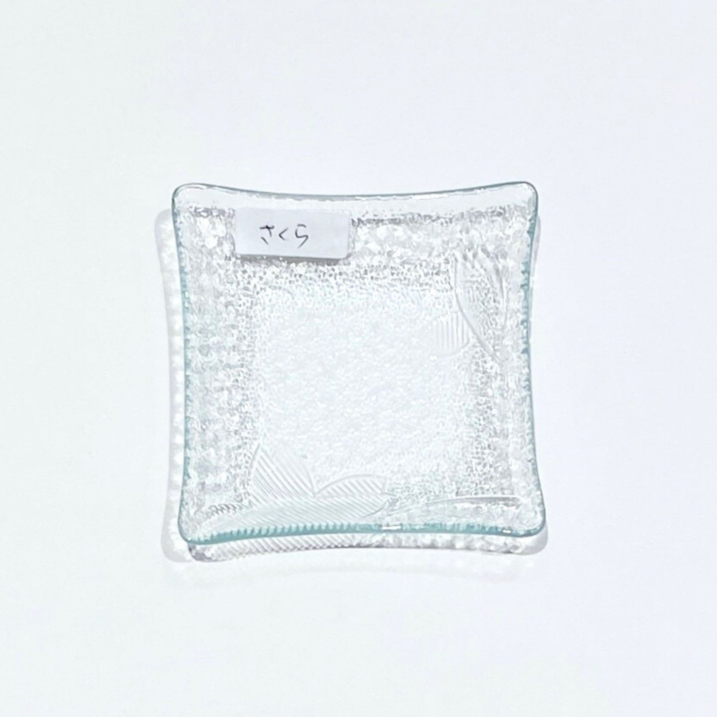 昭和の型板ガラスの豆皿