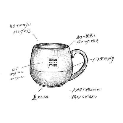 #再生備前シリーズ マグカップ natural