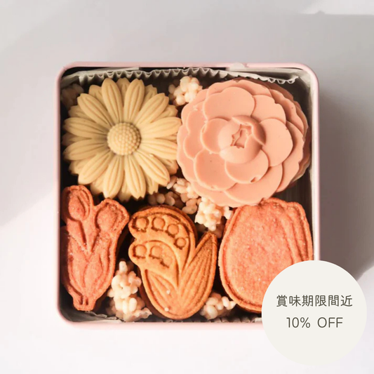 【SALE】春のフラワークッキー缶