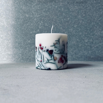 クリスマスボタニカルキャンドル