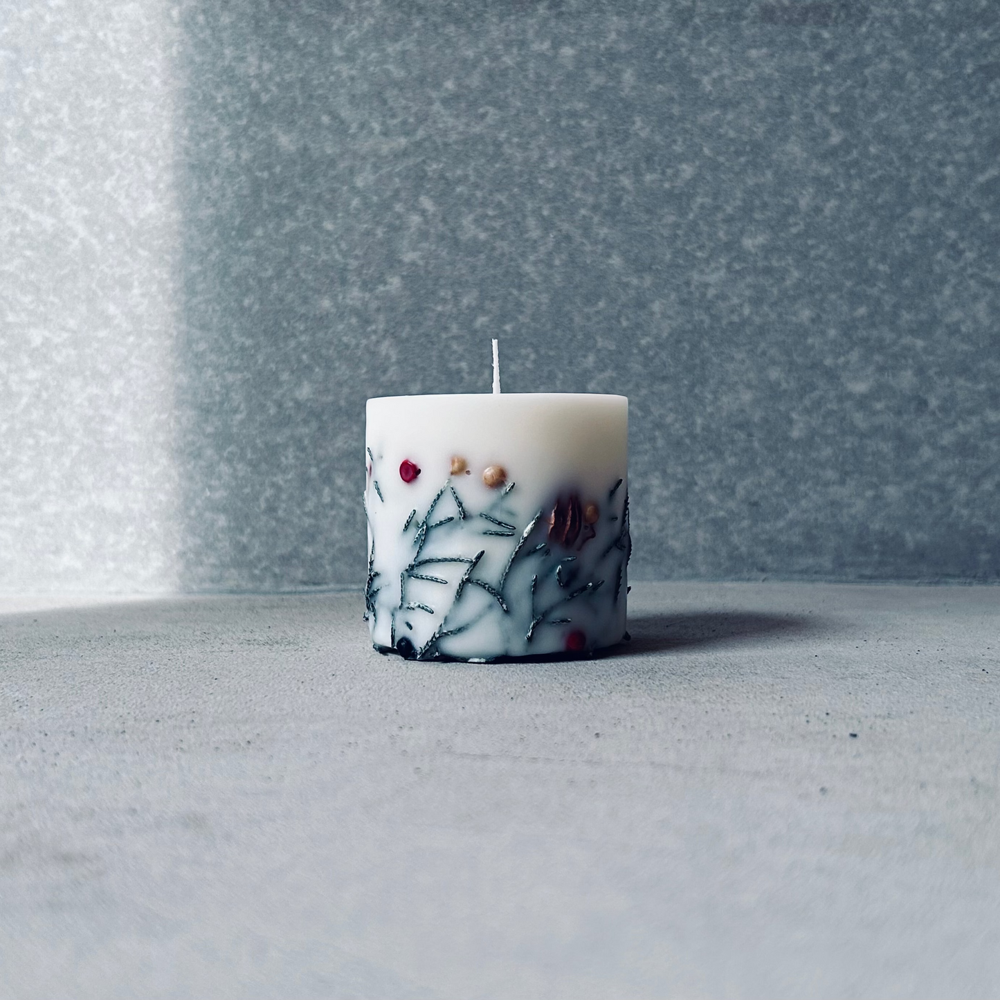 クリスマスボタニカルキャンドル