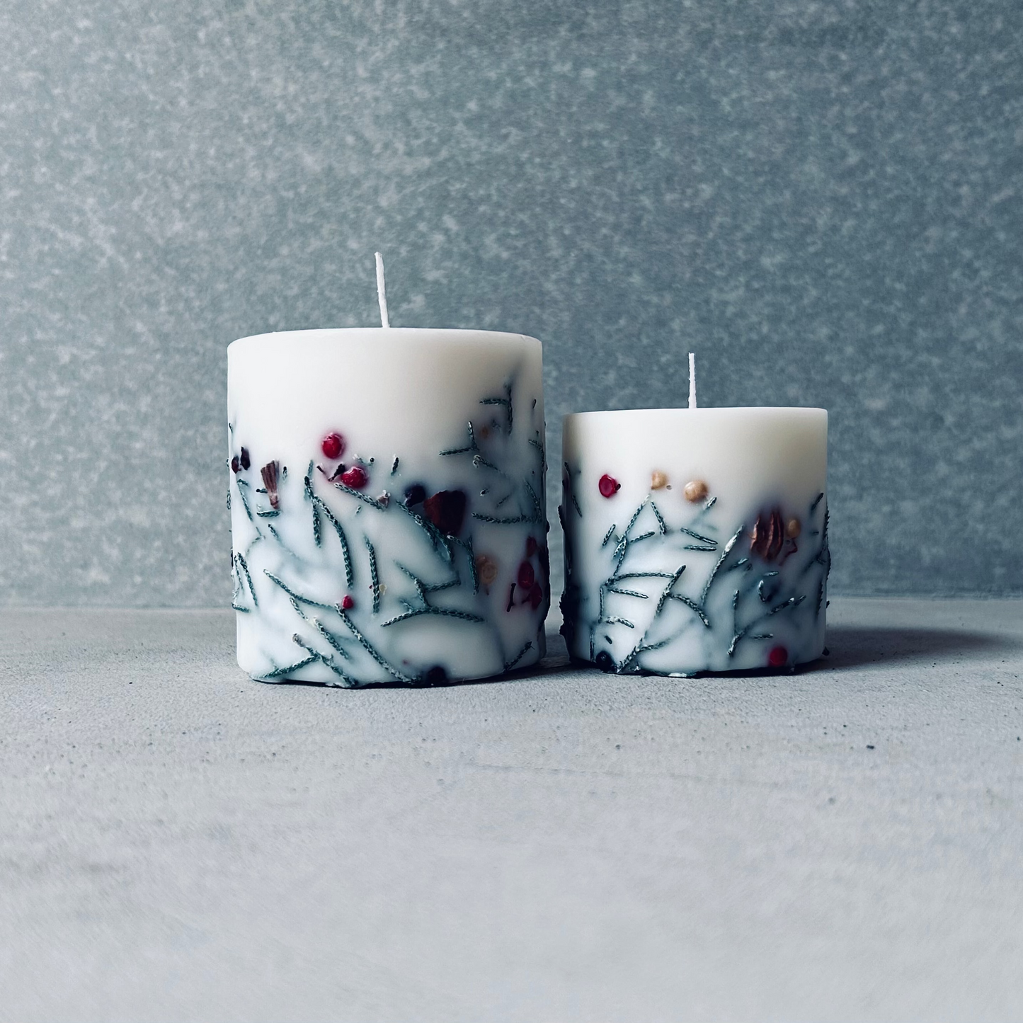 クリスマスボタニカルキャンドル