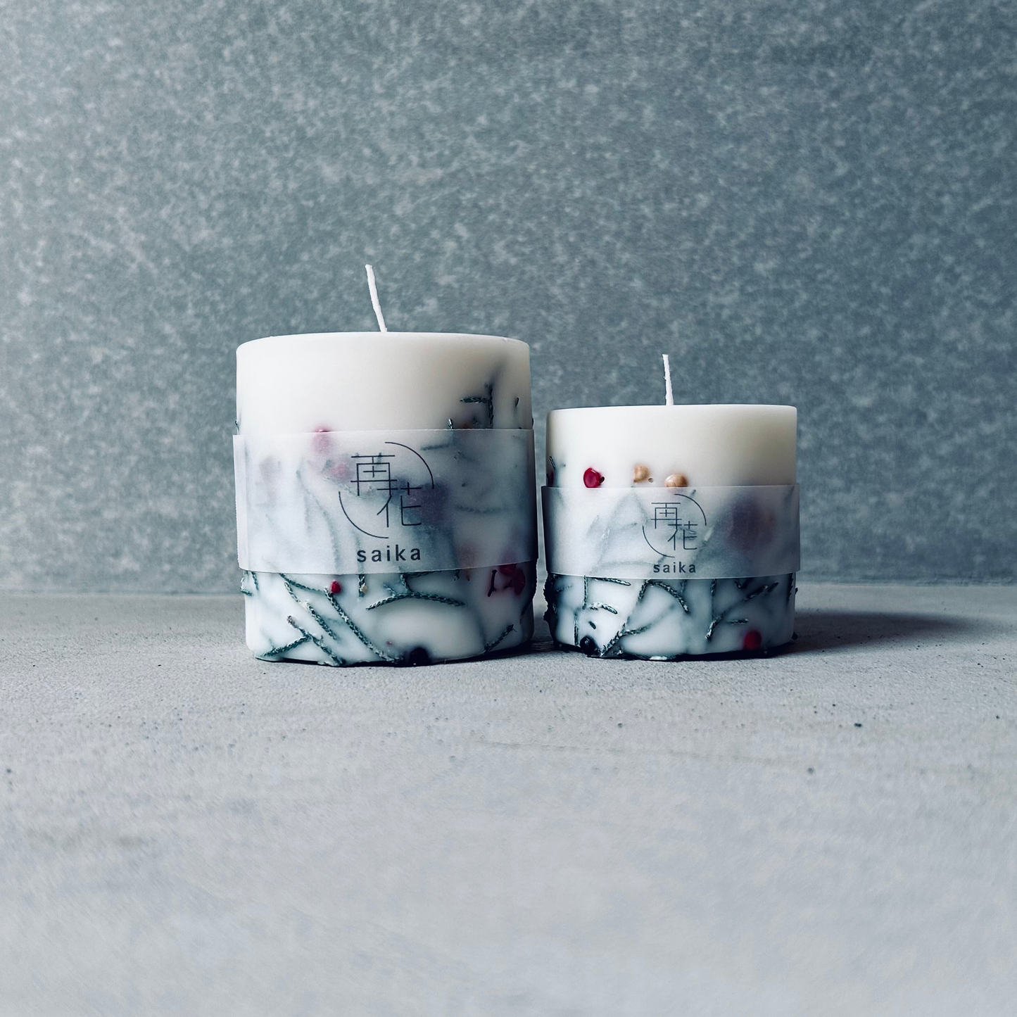 クリスマスボタニカルキャンドル