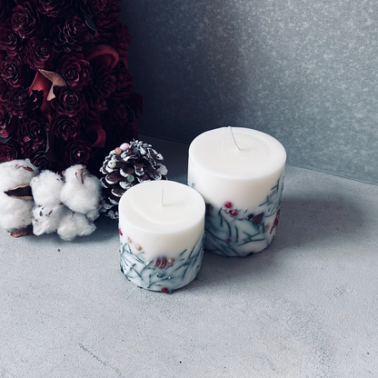 クリスマスボタニカルキャンドル